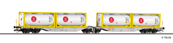 Tillig 18074 - TT - Containertragwagen eurotrainer, DB AG, Ep. VI